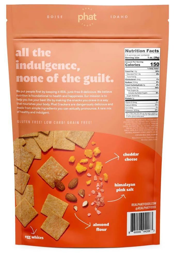 Almond Flour Crackers by Real Phat Foods - Variety Pack - Image 20