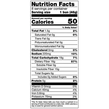 Aunt Millie's Live Carb Smart Hot Dog Bun, 8 buns - Image 3