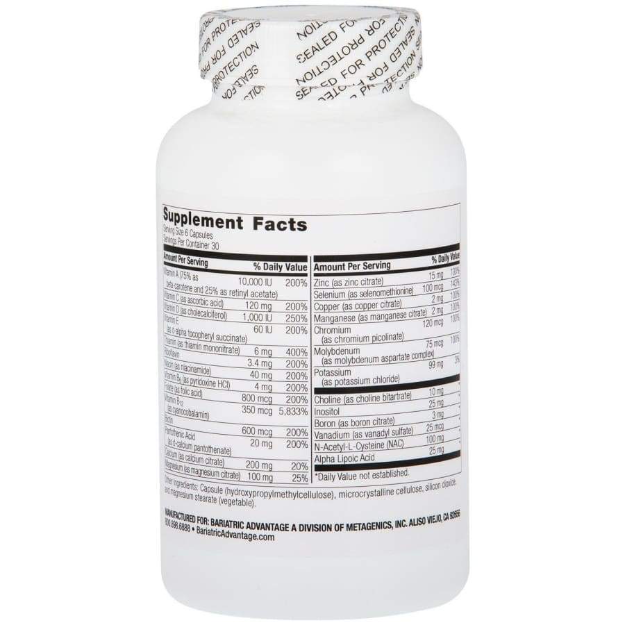 Bariatric Advantage Multi Formula Without Iron, 180 Capsules - Image 2