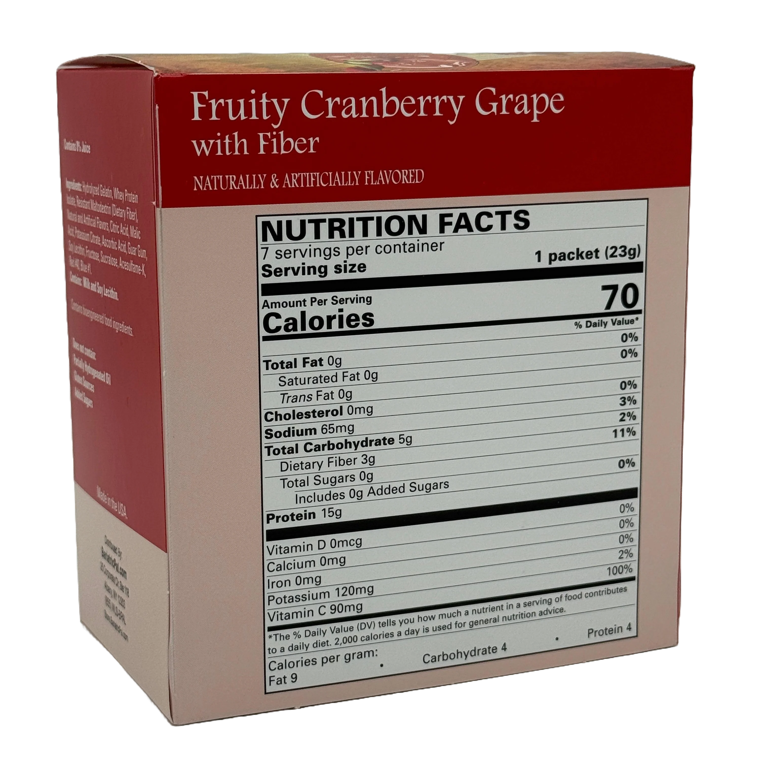 BariatricPal 15g Protein Fruit Drink - Fruity Cranberry Grape (Aspartame Free) - Image 4