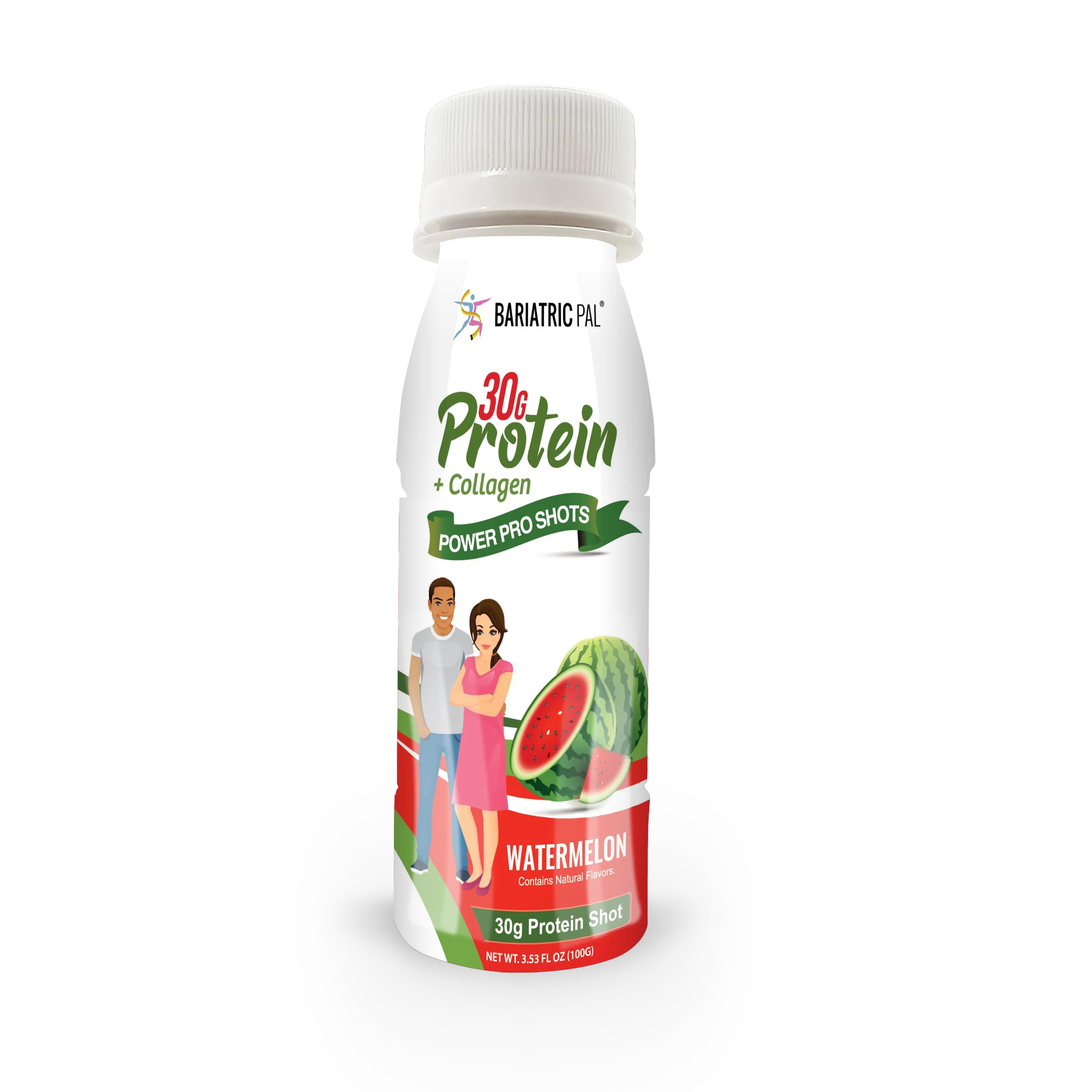 BariatricPal 30g Whey & Collagen Complete Protein Power Pro Shots - Watermelon