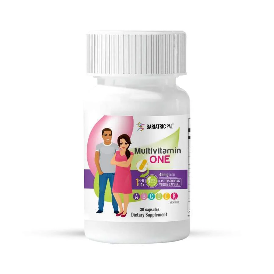 BariatricPal Multivitamin ONE "1 per Day!" Bariatric Multivitamin Capsule with 45mg Iron - Image 3
