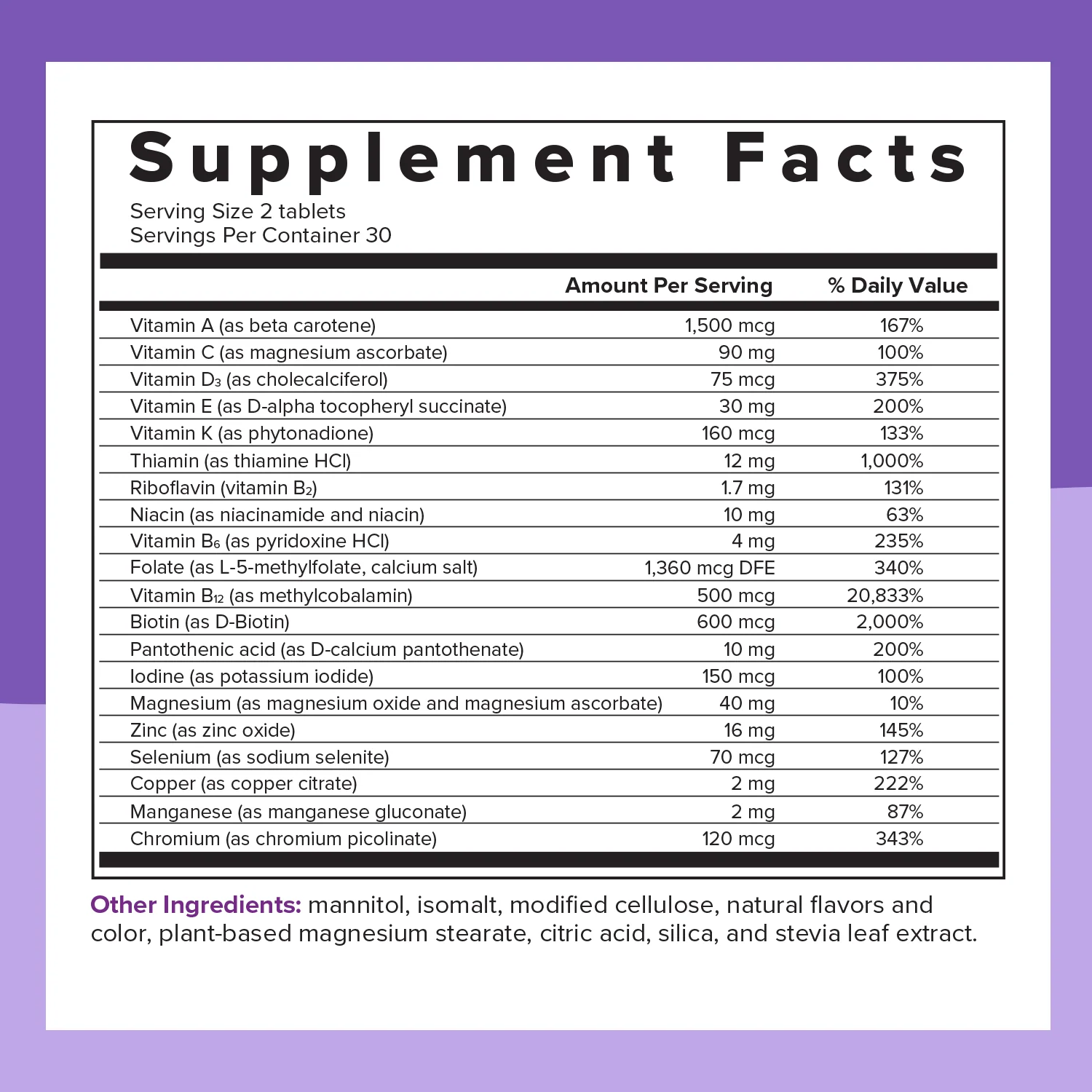 BariMelts Multivitamin - 60 Fast-Dissolving Tablets - Natural Fruit Flavor - Image 2