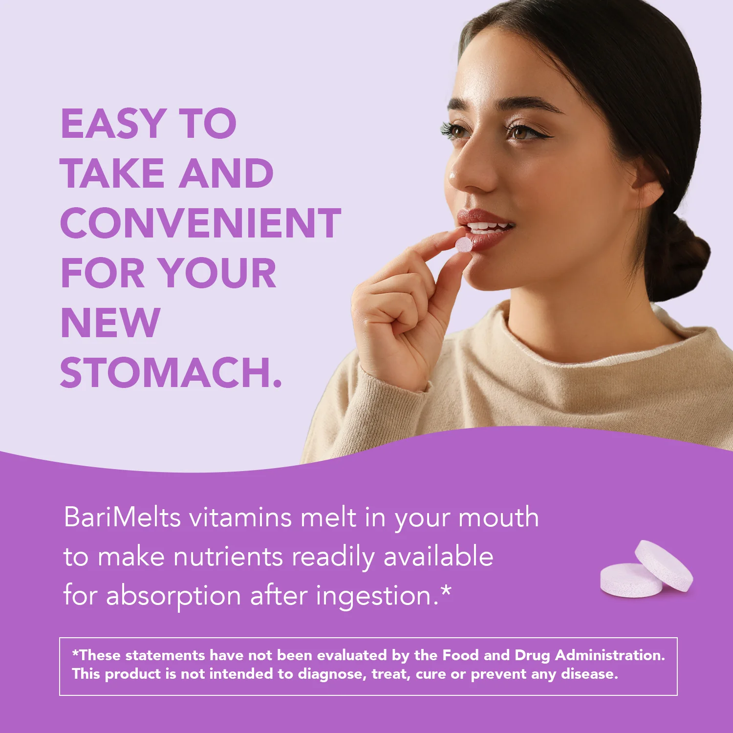 BariMelts Multivitamin - 60 Fast-Dissolving Tablets - Natural Fruit Flavor - Image 5