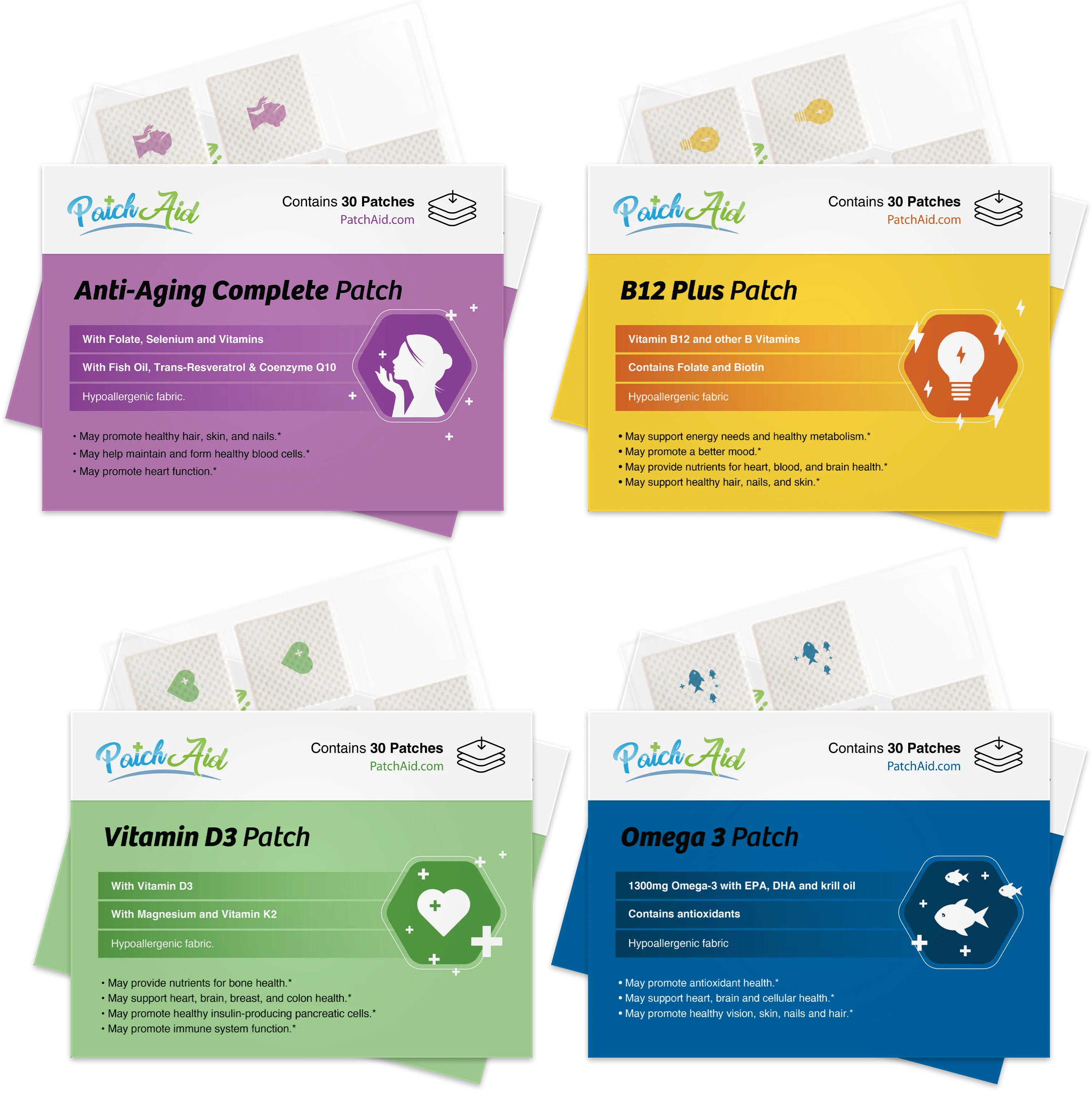 Blood Sugar Support Vitamin Patch Pack by PatchAid