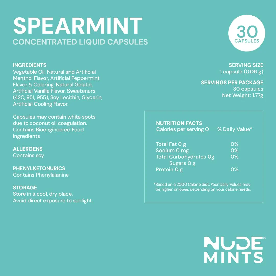Breath + Gut Mints For Gut Healthy by NUDE - Spearmint - Image 6