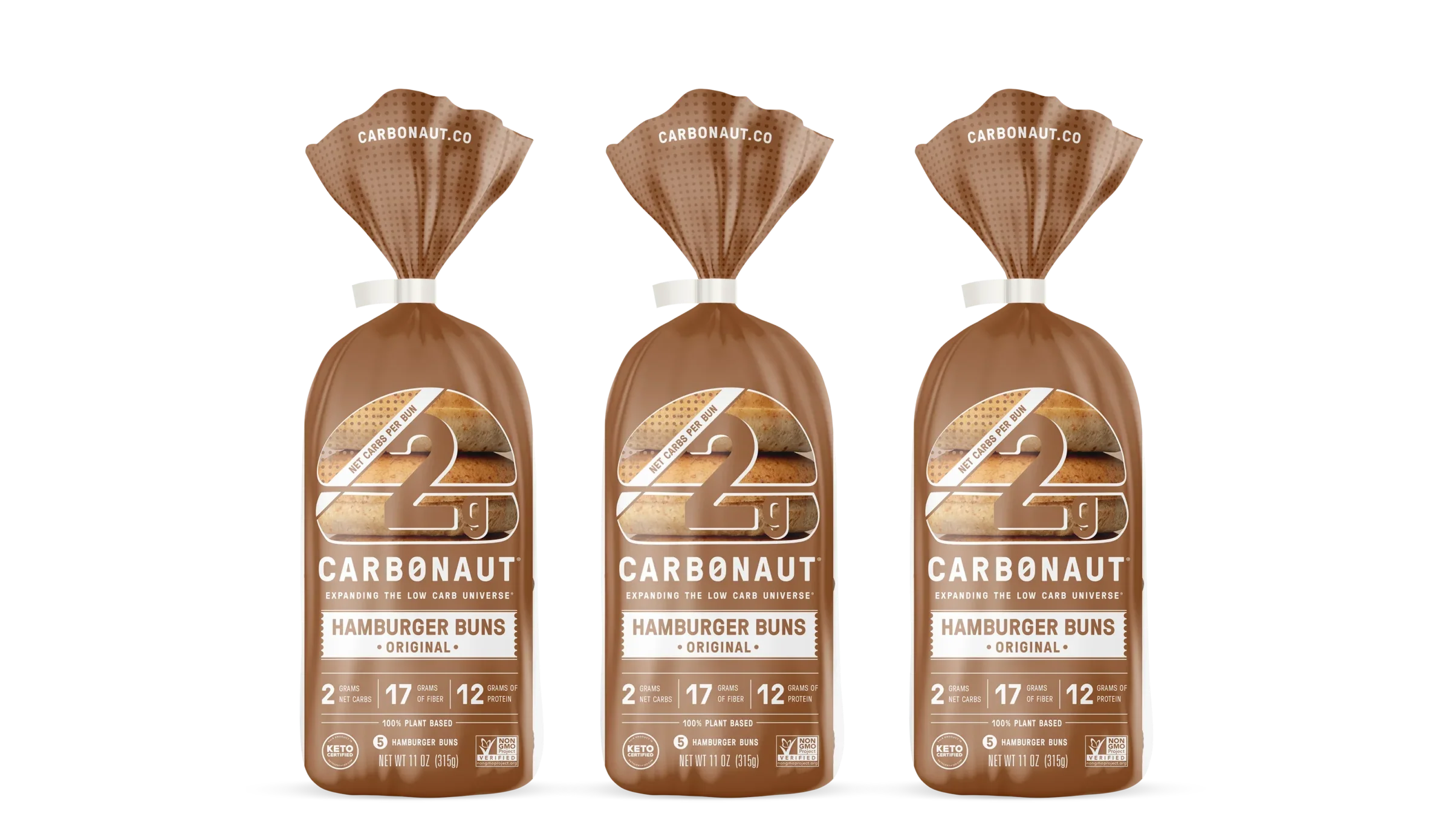 Carbonaut Low Carb Hamburger Buns 5 buns - Image 3