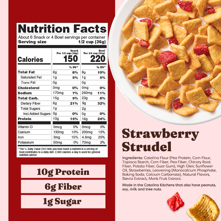 Catalina Crunch Keto Cereal - Strawberry Strudel, 8oz - Image 2