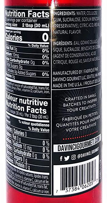 Da Vinci Sugar Free Syrup - Image 100