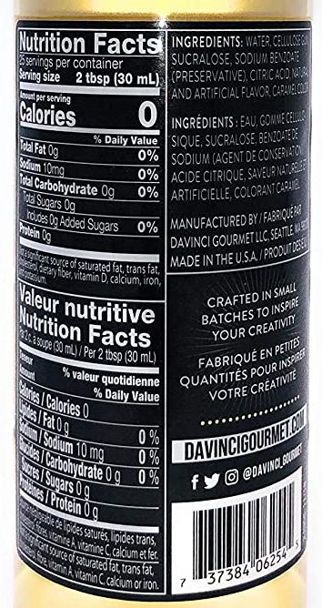 Da Vinci Sugar Free Syrup - Image 106