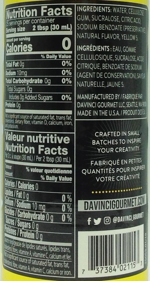 Da Vinci Sugar Free Syrup - Image 11