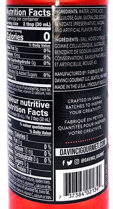 Da Vinci Sugar Free Syrup - Image 112