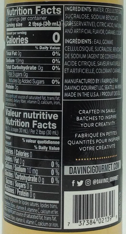 Da Vinci Sugar Free Syrup - Image 20
