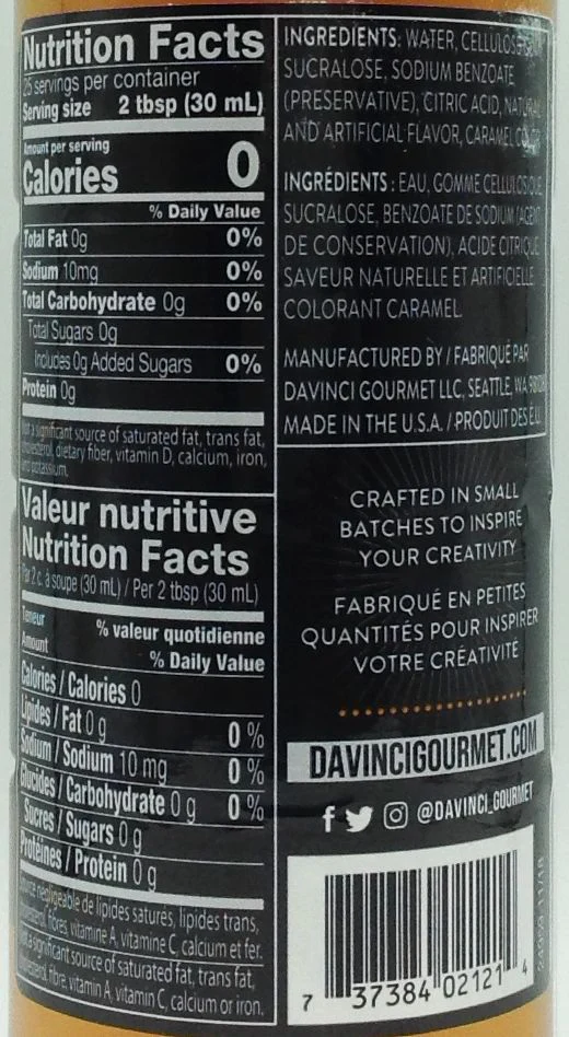 Da Vinci Sugar Free Syrup - Image 23