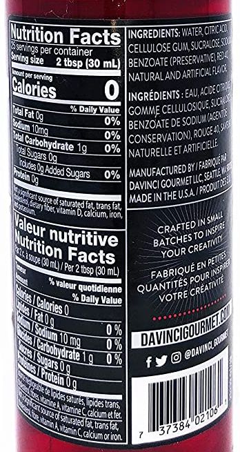 Da Vinci Sugar Free Syrup - Image 29