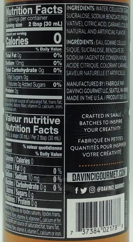 Da Vinci Sugar Free Syrup - Image 44