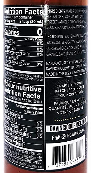Da Vinci Sugar Free Syrup - Image 56