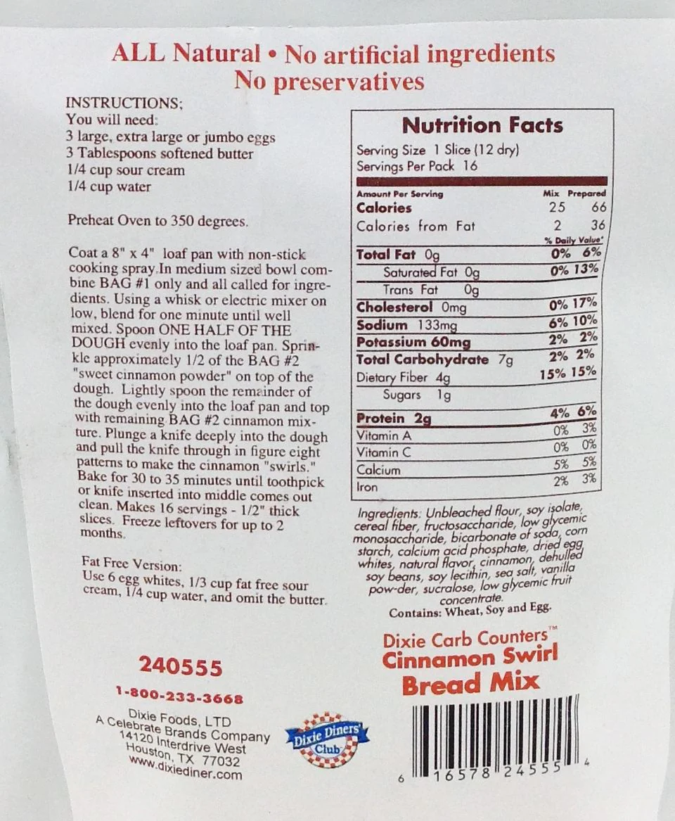 Dixie USA Carb Counters Bread Mix - Image 4