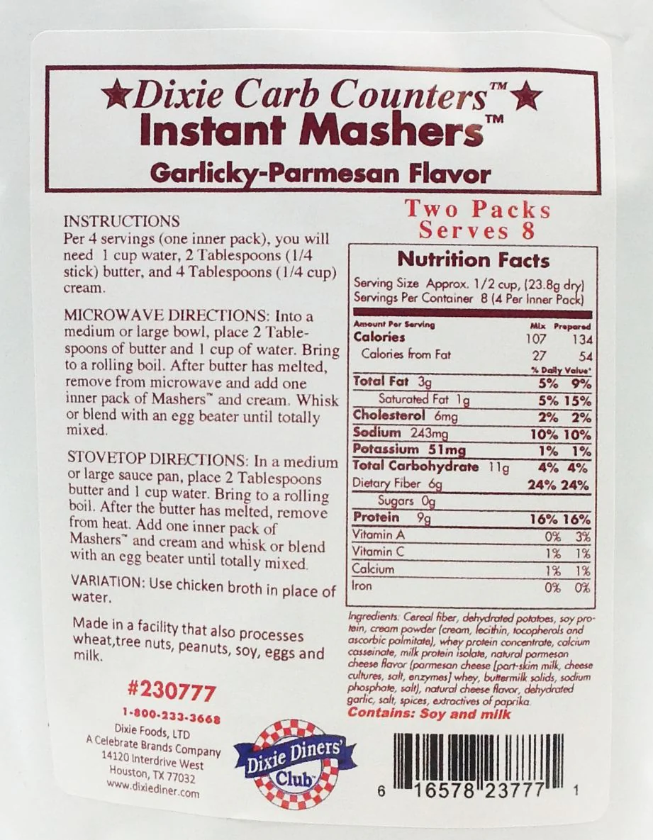 Dixie USA Carb Counters Instant Mashers - Image 6