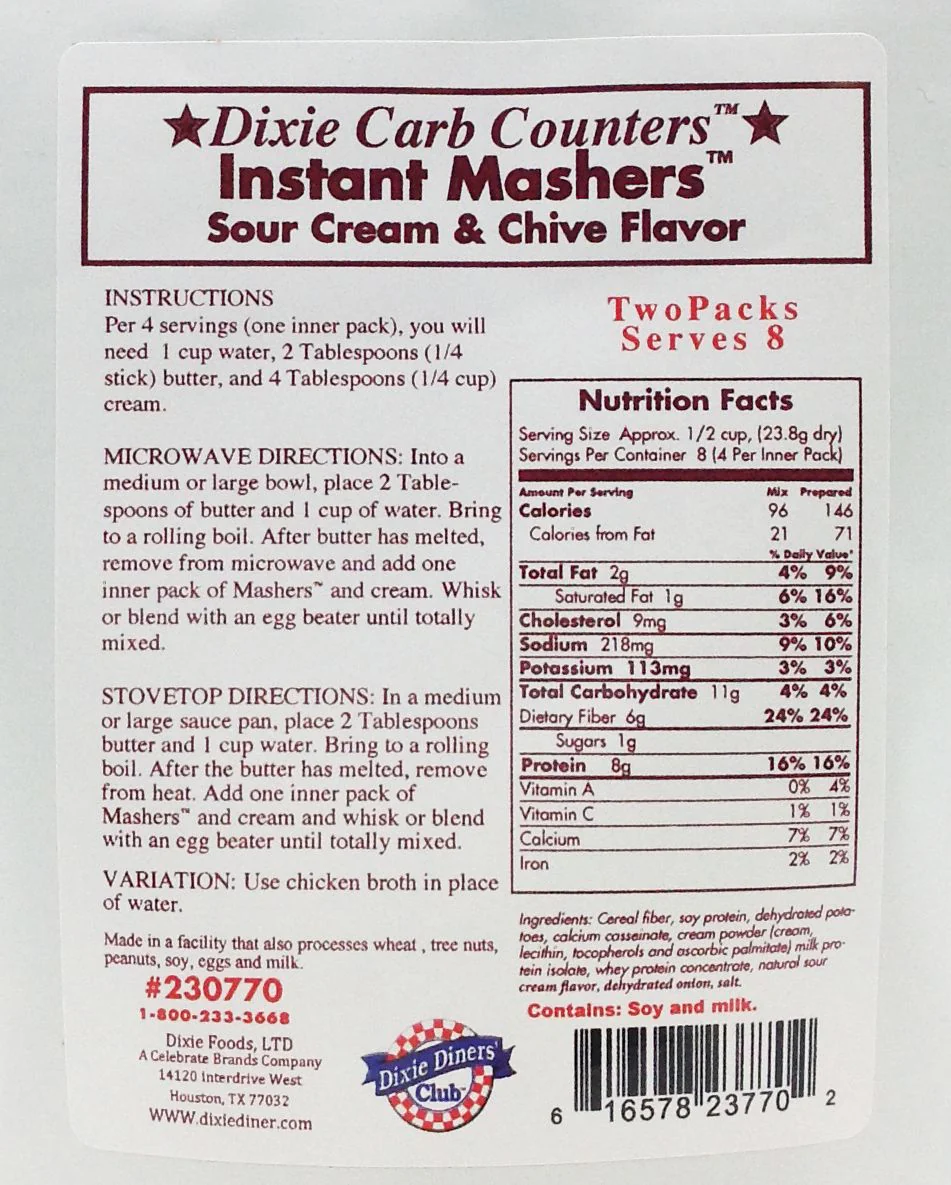Dixie USA Carb Counters Instant Mashers - Image 8