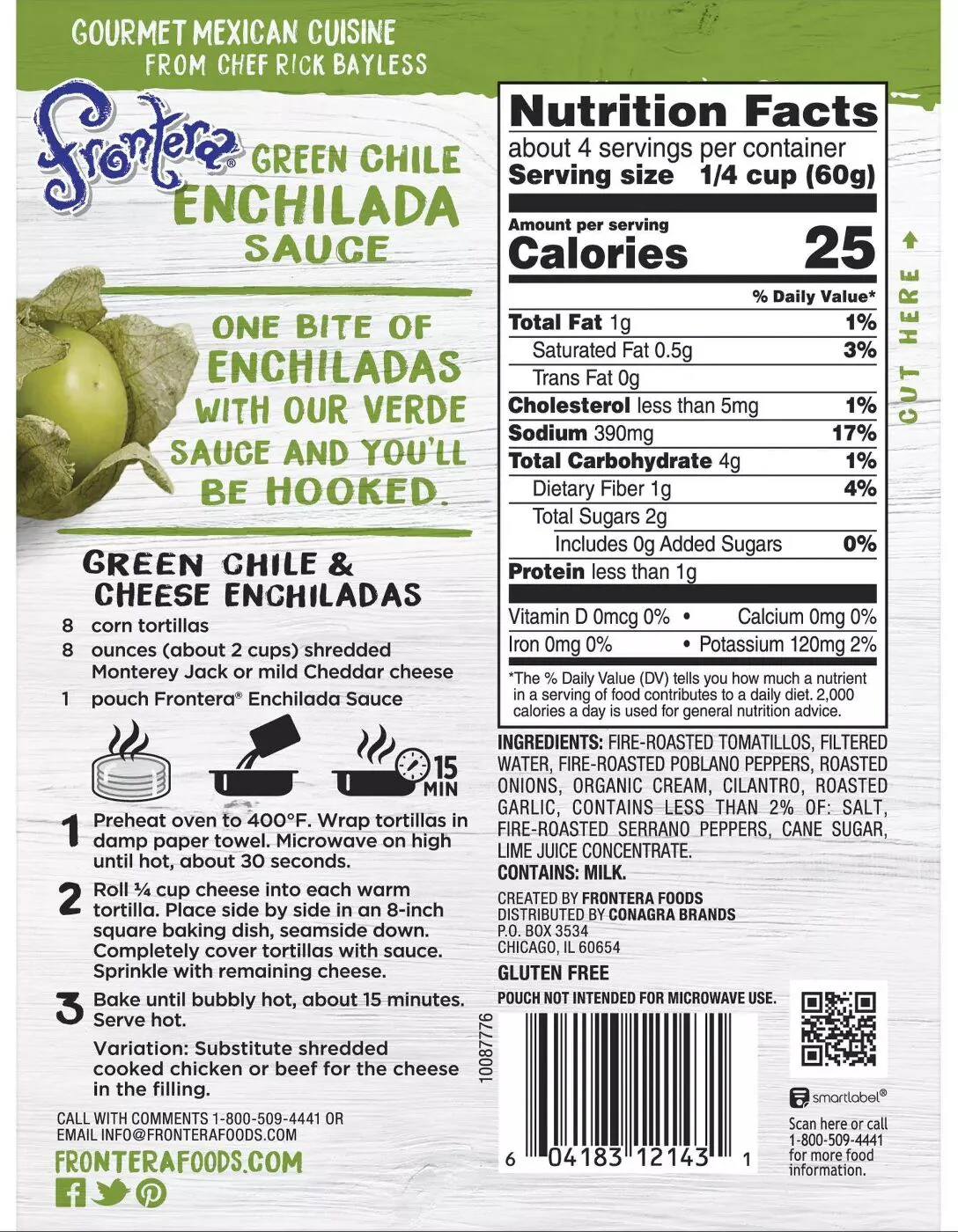 Frontera Enchilada Sauce Green Chile 8 oz. - Image 2