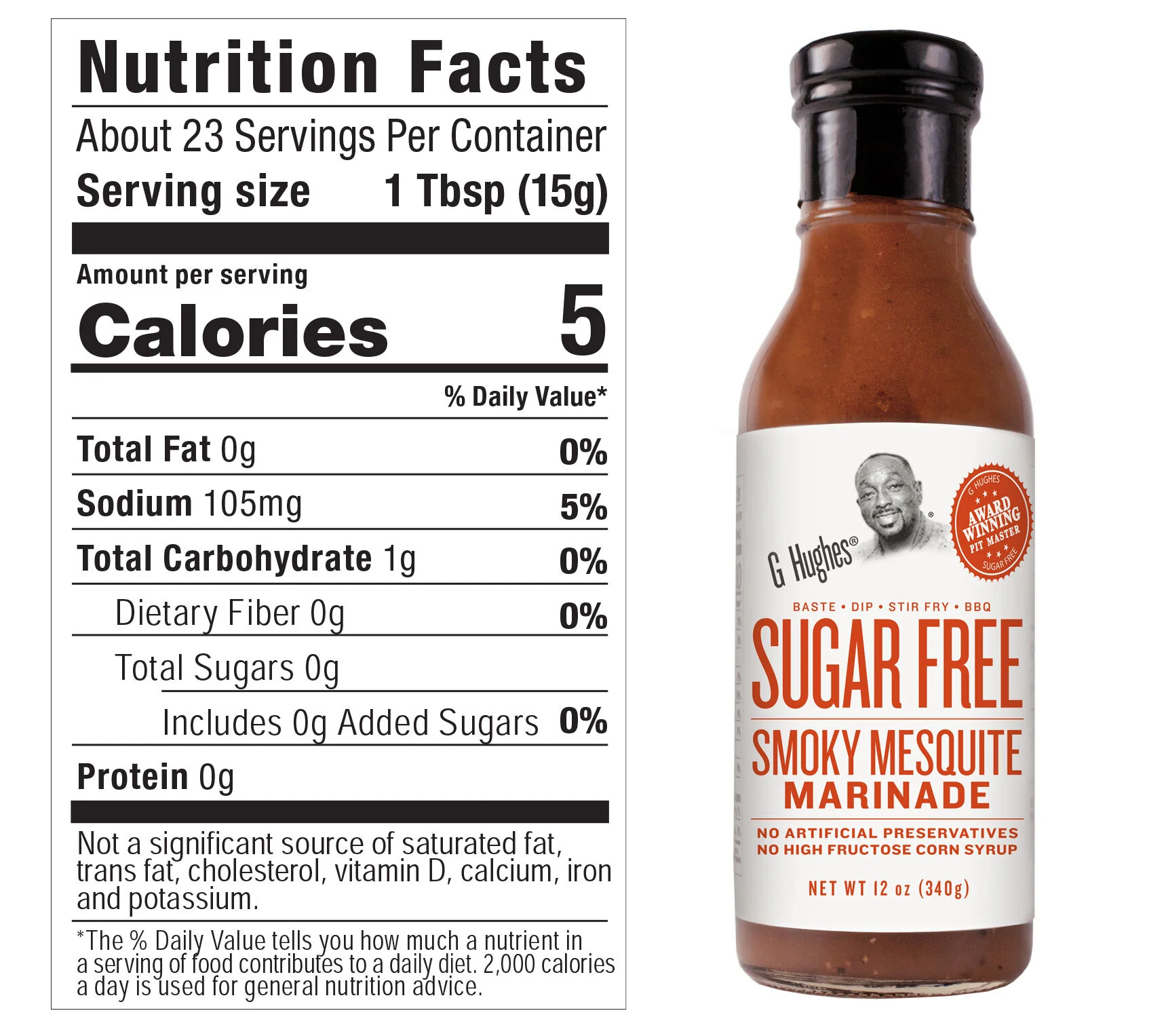 G Hughes' Sugar-Free Marinade - Smoky Mesquite (12 oz)