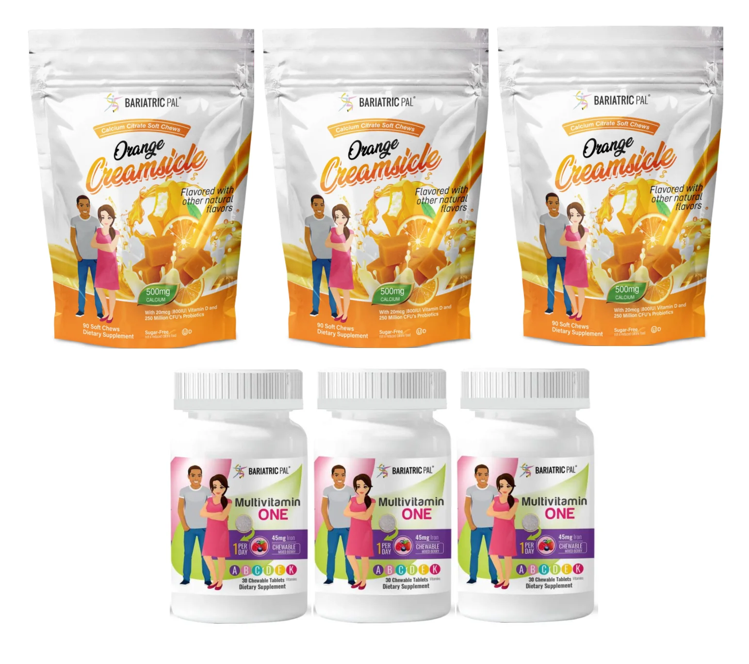 Gastric Bypass Complete Bariatric Vitamin Pack by BariatricPal - Chewables - Image 50
