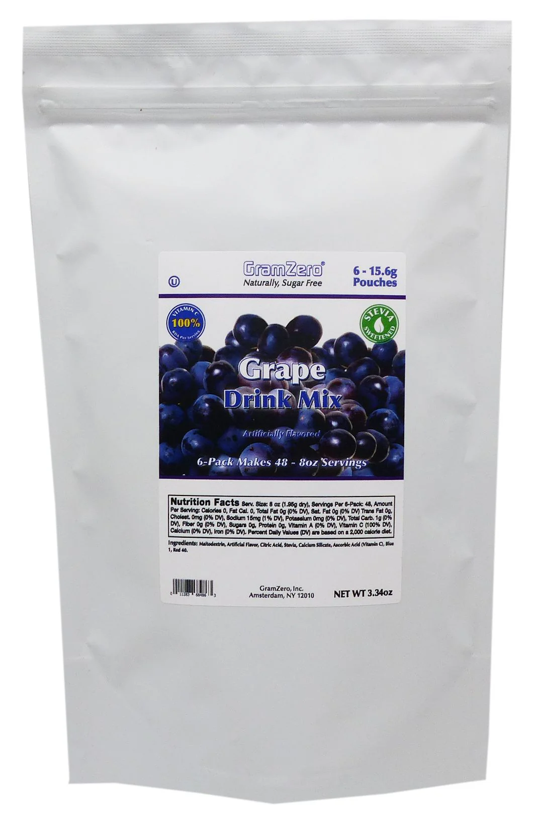 GramZero Stevia Sweetened Sugar Free Drink Mix - Image 2