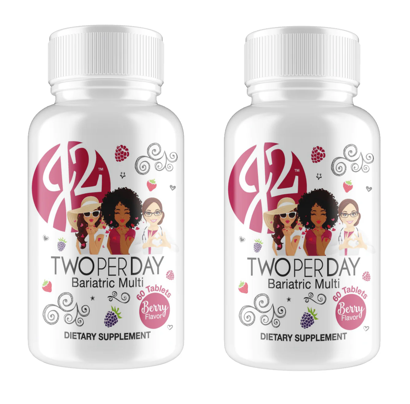 J2 Two per Day Berry Bariatric Chewable Tablets by Bariatric Eating - Image 6