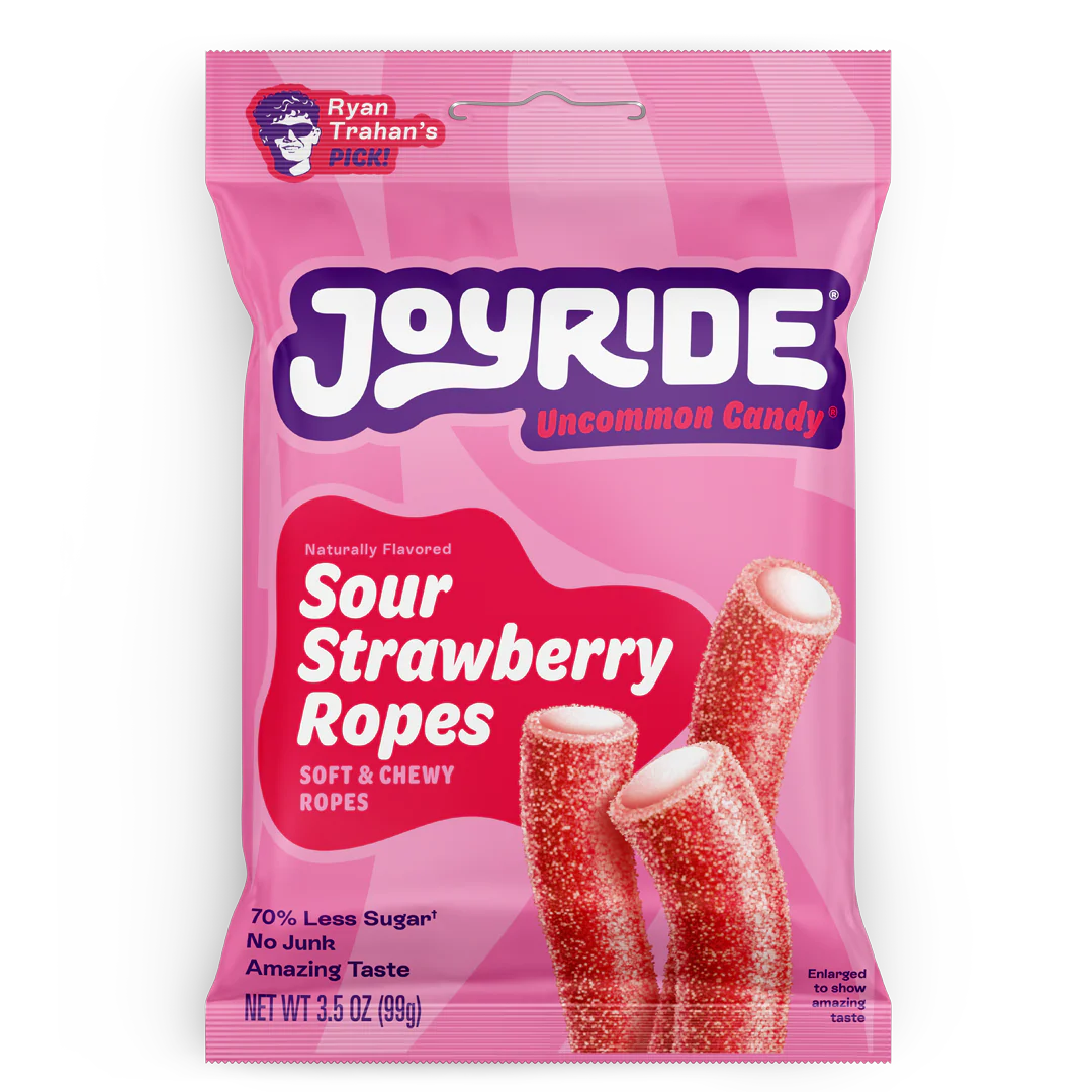 Joyride Sour Strawberry Ropes, 3.5 oz