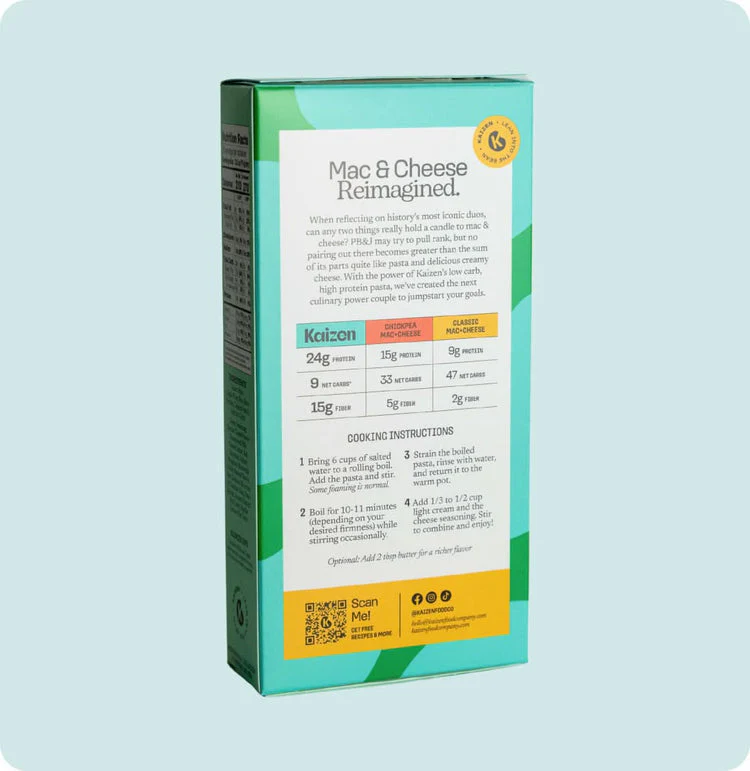 Kaizen Food Company Low Carb Plant Based Mac & Cheese, 6.4 oz - Image 2