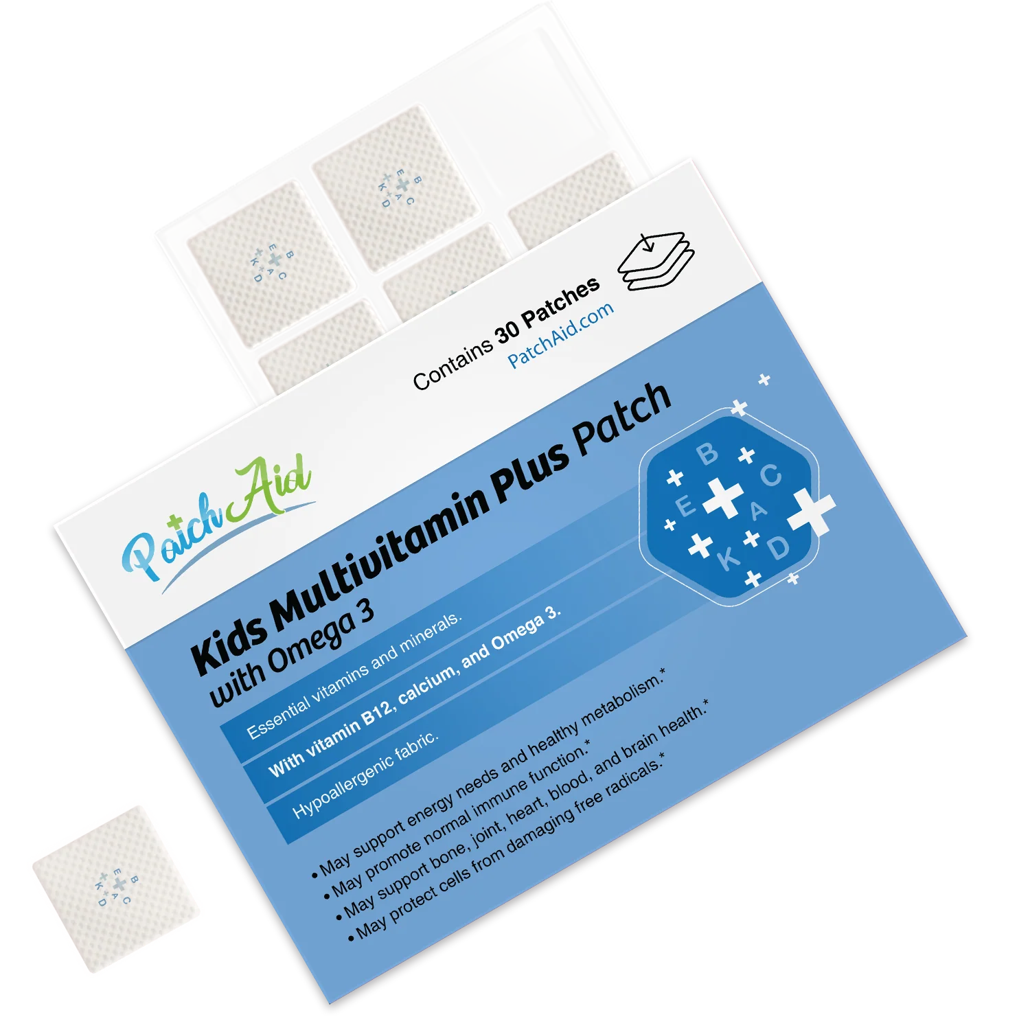 Kids Multivitamin Plus Topical Patch with Omega-3 by PatchAid - Image 2