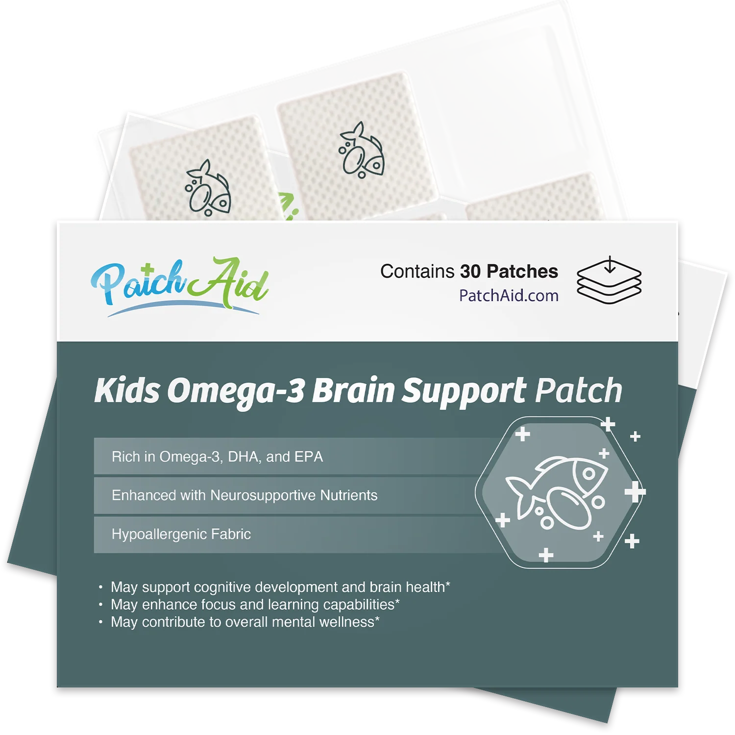 Kids Omega-3 Brain Support Patch by PatchAid
