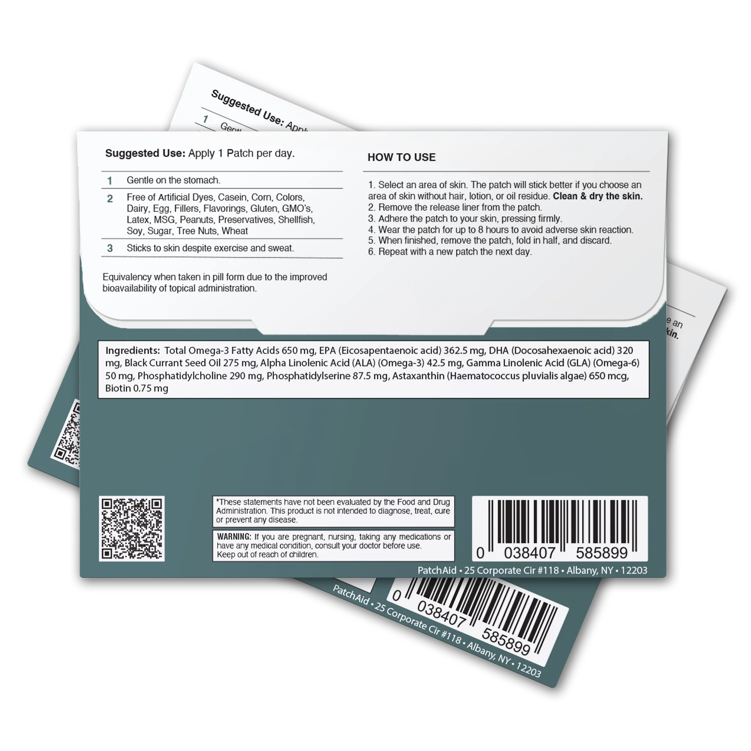 Kids Omega-3 Brain Support Patch by PatchAid - Image 2