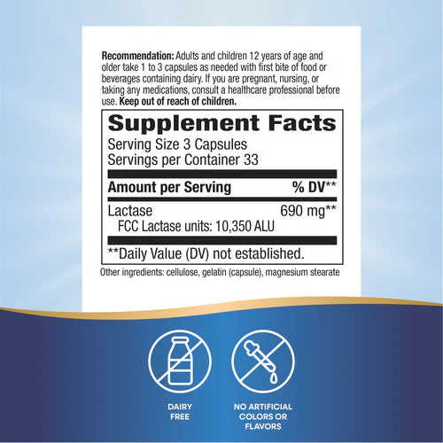 Nature's Way Lactose Defense 100 capsules - Image 3