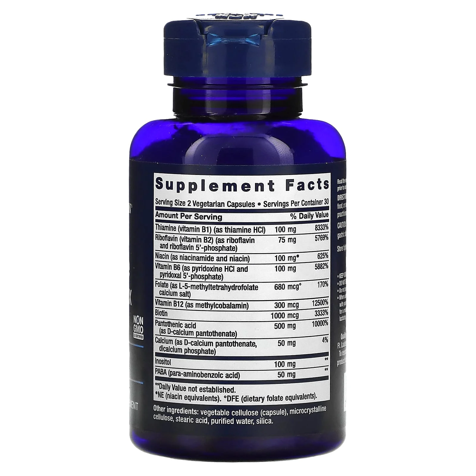 Life Extension BioActive Complete B-Complex 60 vegetarian caps - Image 2