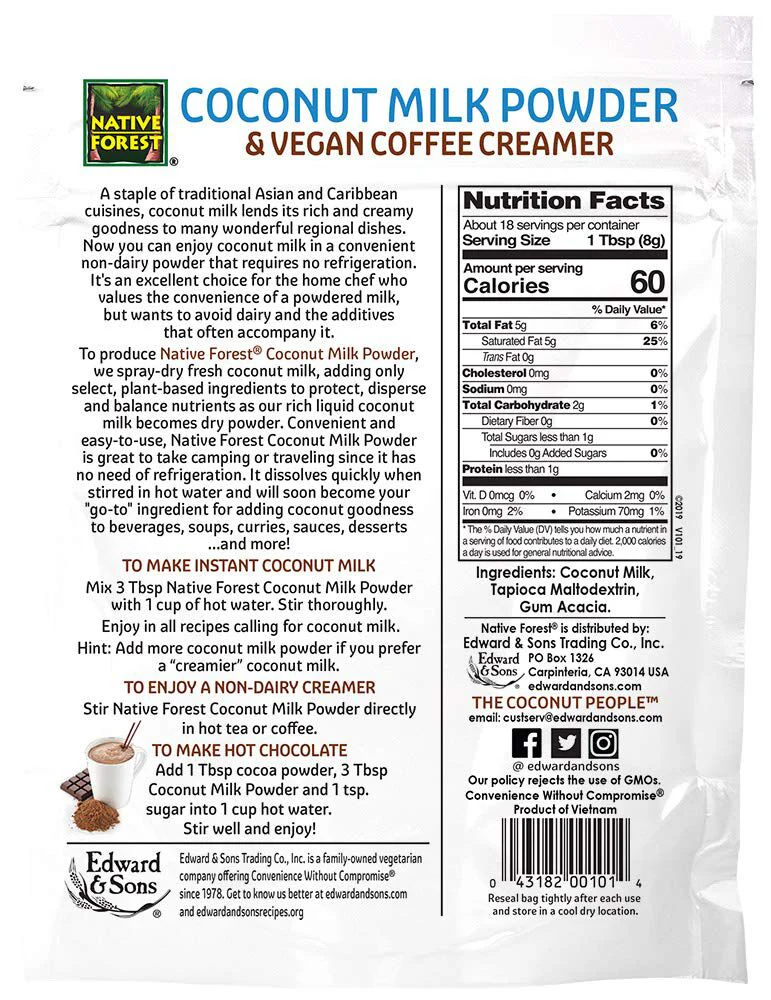 Native Forest Coconut Milk Powder 5.25 oz - Image 2