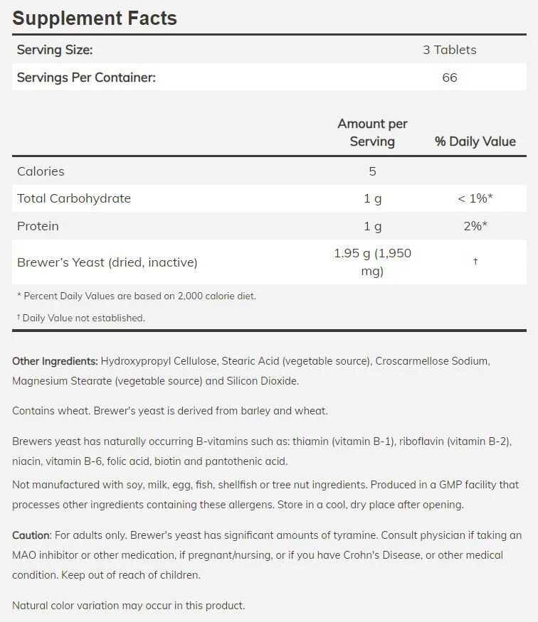 NOW Brewers Yeast - Image 2