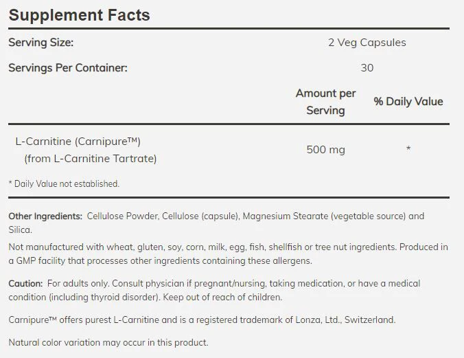 NOW L-Carnitine - Image 6