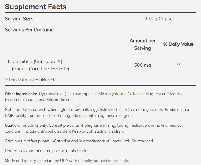 NOW L-Carnitine - Image 8