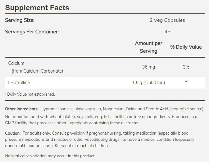 NOW L-Citrulline - Image 4
