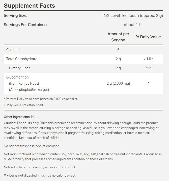 NOW Glucomannan - Image 2