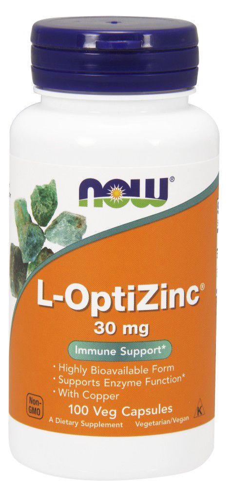 NOW L-OptiZinc 30mg - 100 capsules