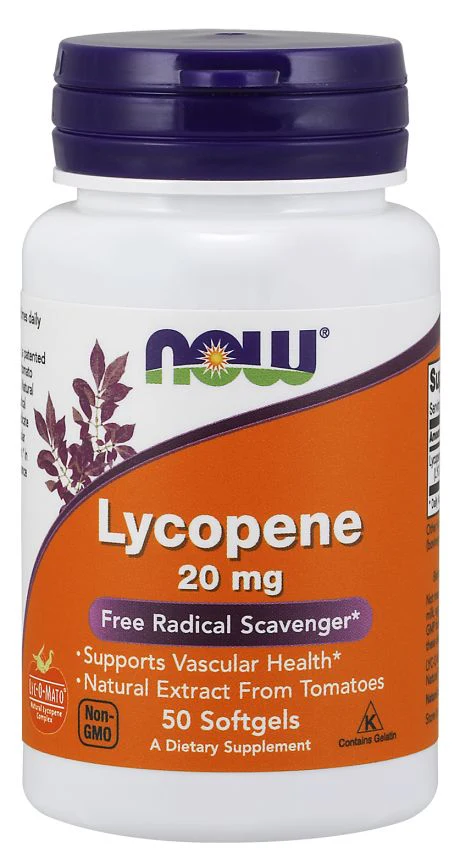 NOW Lycopene 20mg - 50 softgels