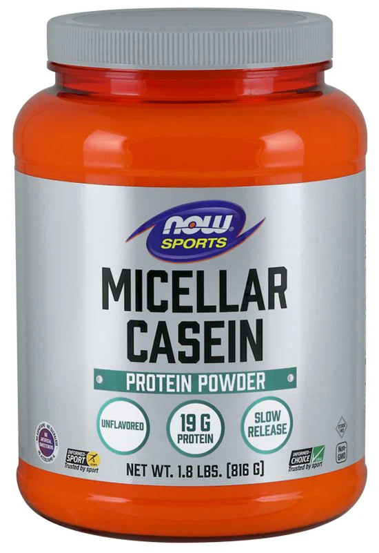 NOW Micellar Casein 1.8 lb. (CLEARANCE: Best by March 31, 2026)