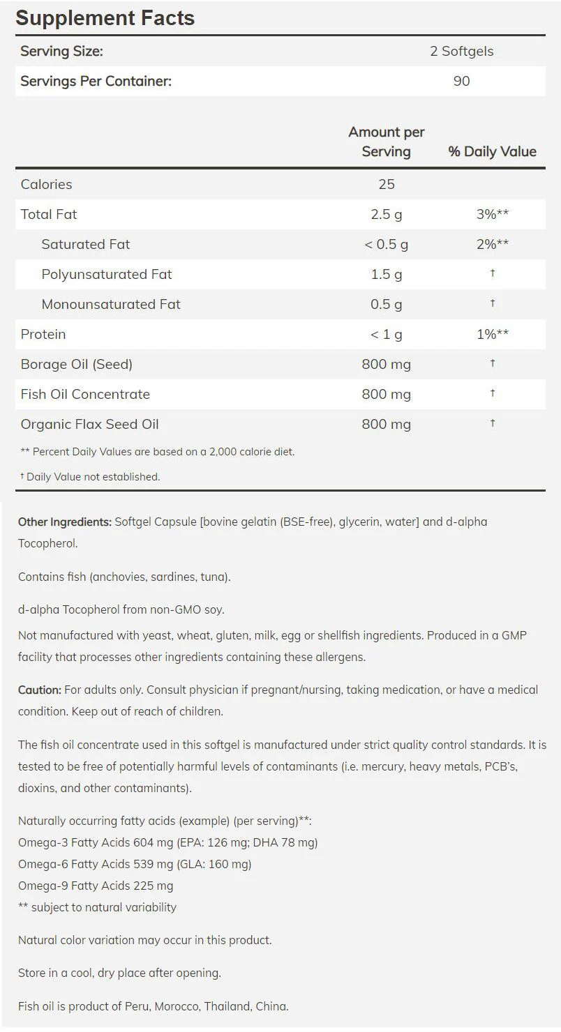 NOW Super Omega 3-6-9 - Image 2