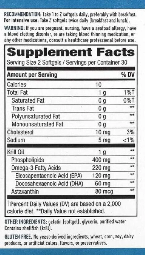 Nature's Way Krill Oil 60 softgels (CLEARANCE: Best by December 31, 2025) - Image 2