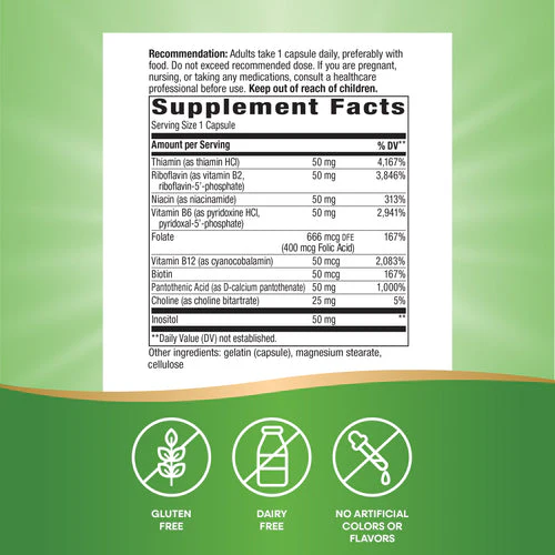 Nature's Way Vitamin B-50 Complex 100 capsules - Image 4