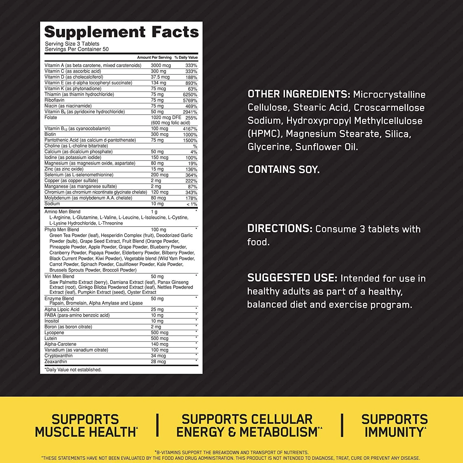 Optimum Nutrition Opti-Men Multivitamin - Image 2