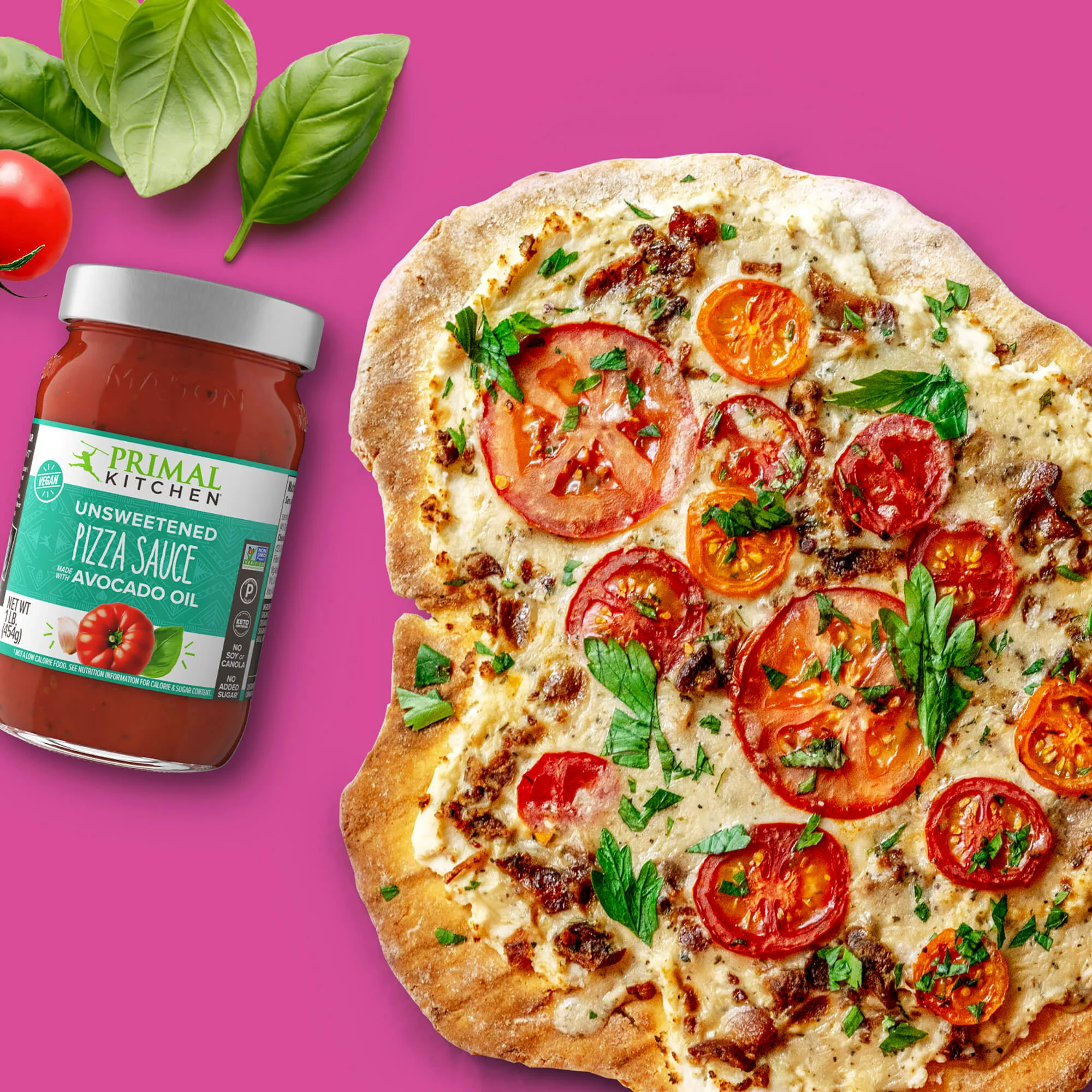Primal Kitchen Unsweetened Pizza Sauce, 16oz (1lb) - Image 3